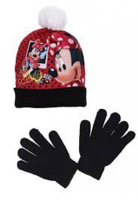 Bonnet et Gants Disney Minnie - 54 cm